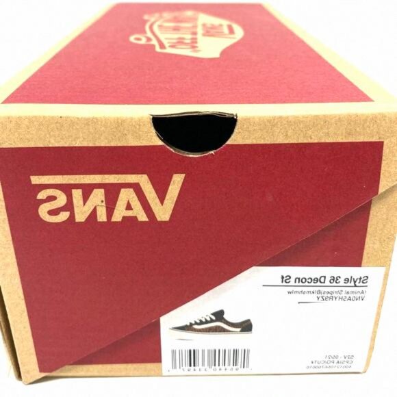 VANS Style 36 Decon SF Sneaker Women Size Animal VN0A5HYR9ZY Suede Brown Stripes - Picture 11 of 12